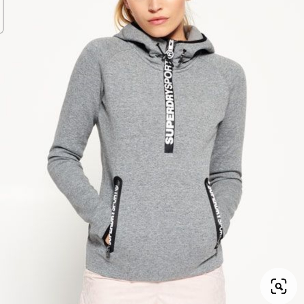 Superdry Gym Tech Half Zip Hoodie